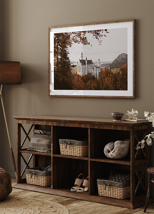 Neuschwanstein Castle in Autumn Poster - Posterbox.dk
