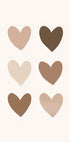 Neutral Heart Grid Poster - Posterbox.dk