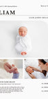 Newborn Birth Announcement Poster - Posterbox.dk