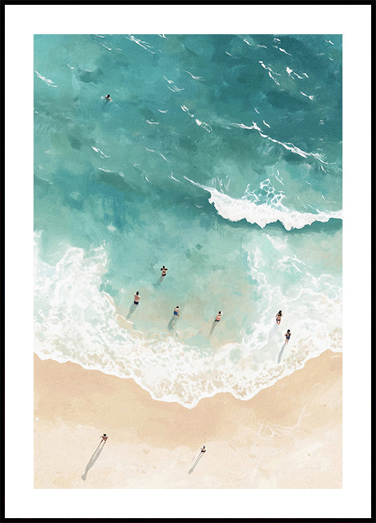 Ocean Bathers Poster - Posterbox.dk