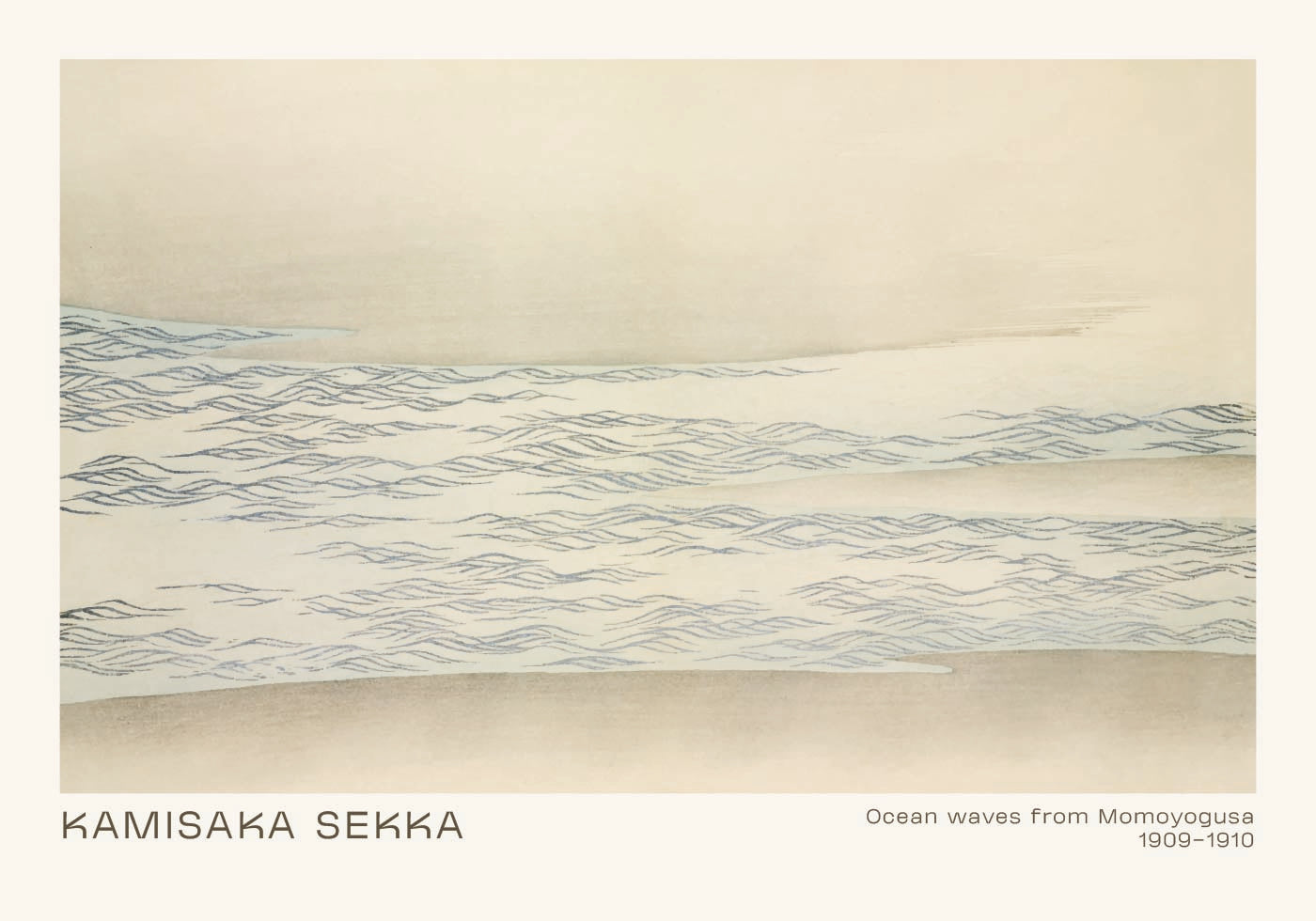 Ocean waves by Kamisaka Sekka Poster - Posterbox.dk
