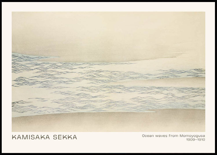 Ocean waves by Kamisaka Sekka Poster - Posterbox.dk