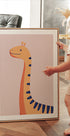 Orange Dinosaur Poster - Posterbox.dk