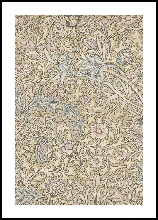 Ornate Floral Pattern by J.H. Dearle Poster - Posterbox.dk