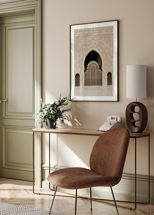 Ornate Main Door of Hassan II Mosque, Casablanca Poster - Posterbox.dk