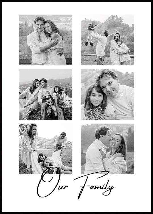 Our Family Collage Poster - Posterbox.dk