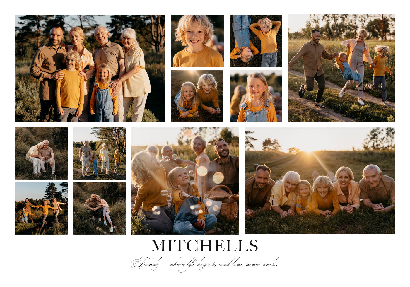 Our Family Collage Poster - Posterbox.dk