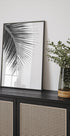 Palm Leaf in Monochrome Poster - Posterbox.dk