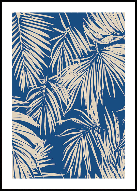 Palm Leaves Pattern Poster - Posterbox.dk