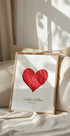 Paper Heart Personalized Poster - Posterbox.dk