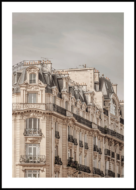 Parisian Houses Poster - Posterbox.dk