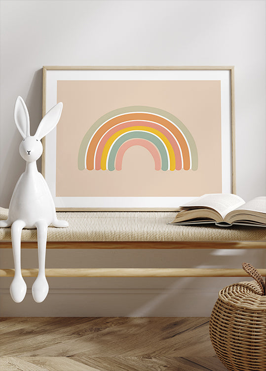 Pastel Rainbow Poster - Posterbox.dk