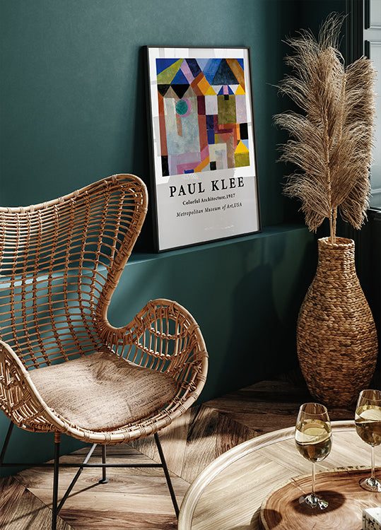 Paul Klee - Colorful Architecture Poster - Posterbox.dk