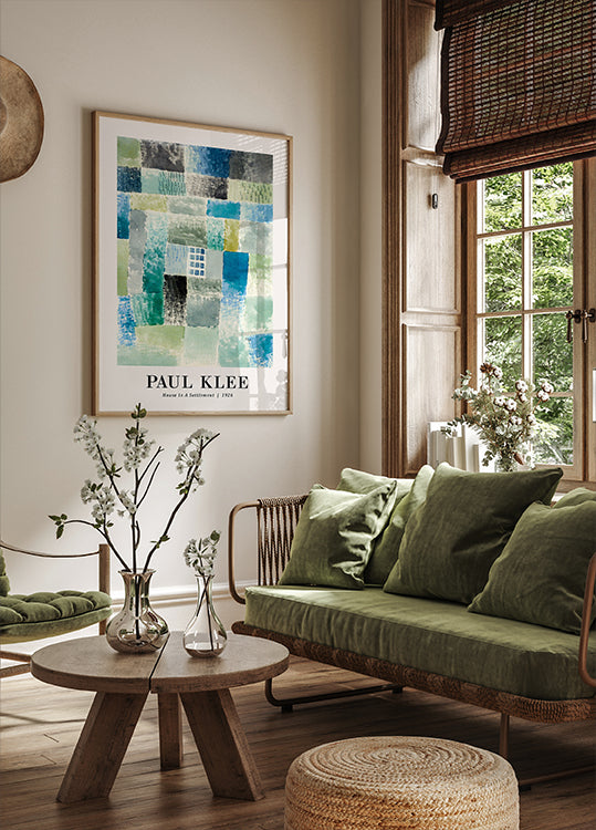 Paul Klee - House in a Settlement Poster - Posterbox.dk