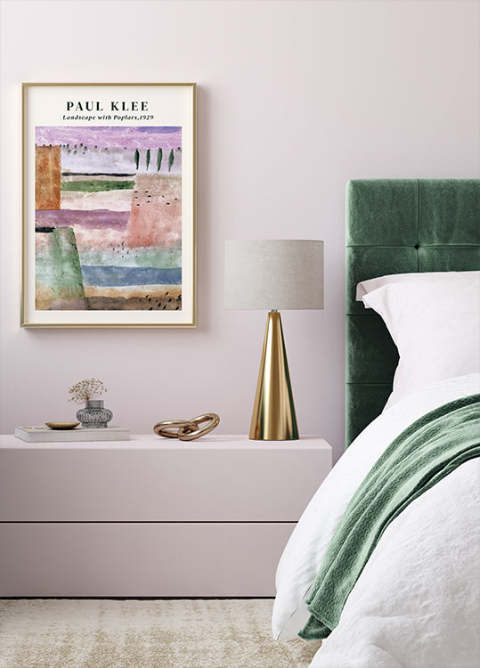 Paul Klee - Landscape with Poplars Poster - Posterbox.dk