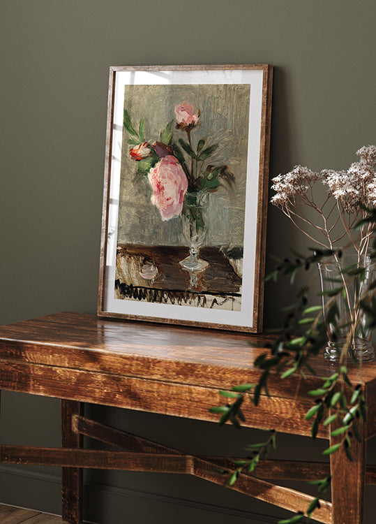 Peonies by Berthe Morisot Poster, Impressionist Floral Still Life Art Poster - Posterbox.dk