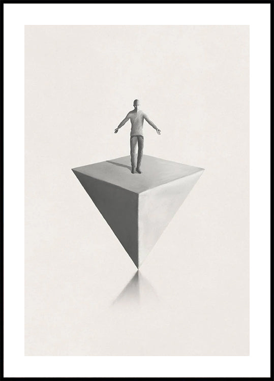 Perfect Balance, Geometric Surrealism Poster - Posterbox.dk
