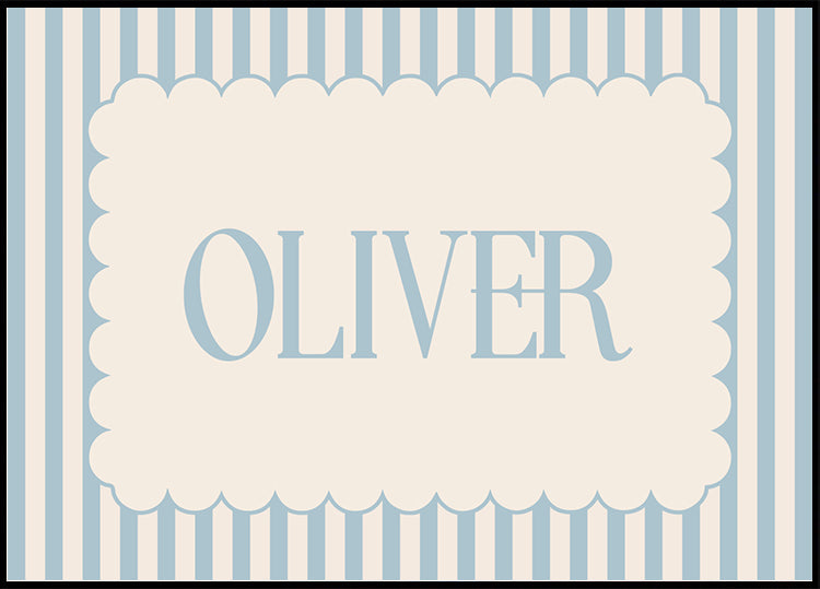 Personalized Boy Name Poster - Posterbox.dk