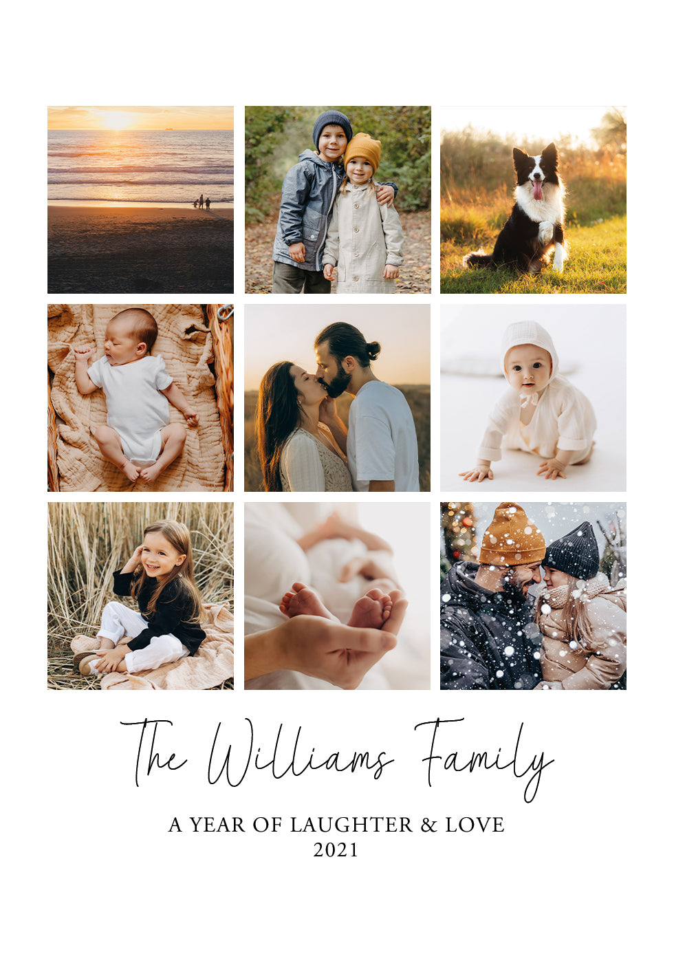 Personalized Family Collage Poster - Posterbox.dk