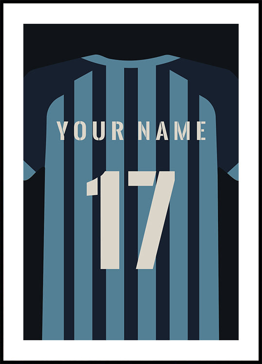 Personalized Football Jersey Poster - Posterbox.dk
