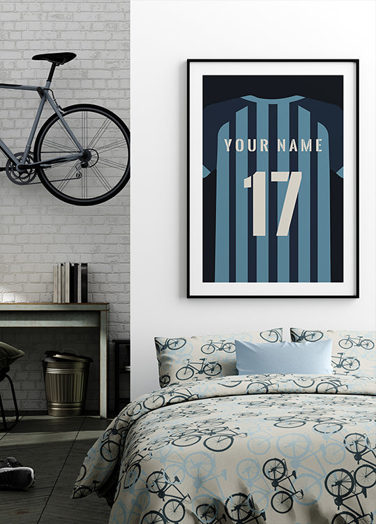 Personalized Football Jersey Poster - Posterbox.dk