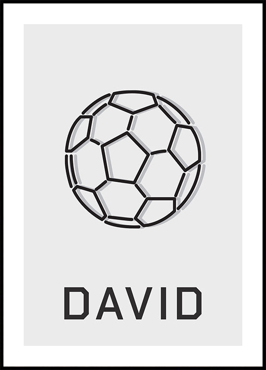 Personalized Football Poster - Posterbox.dk