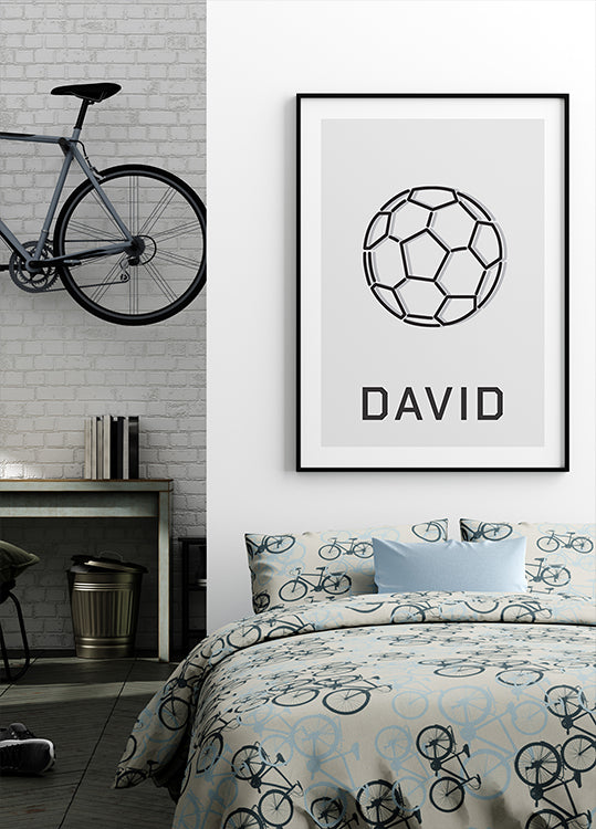 Personalized Football Poster - Posterbox.dk