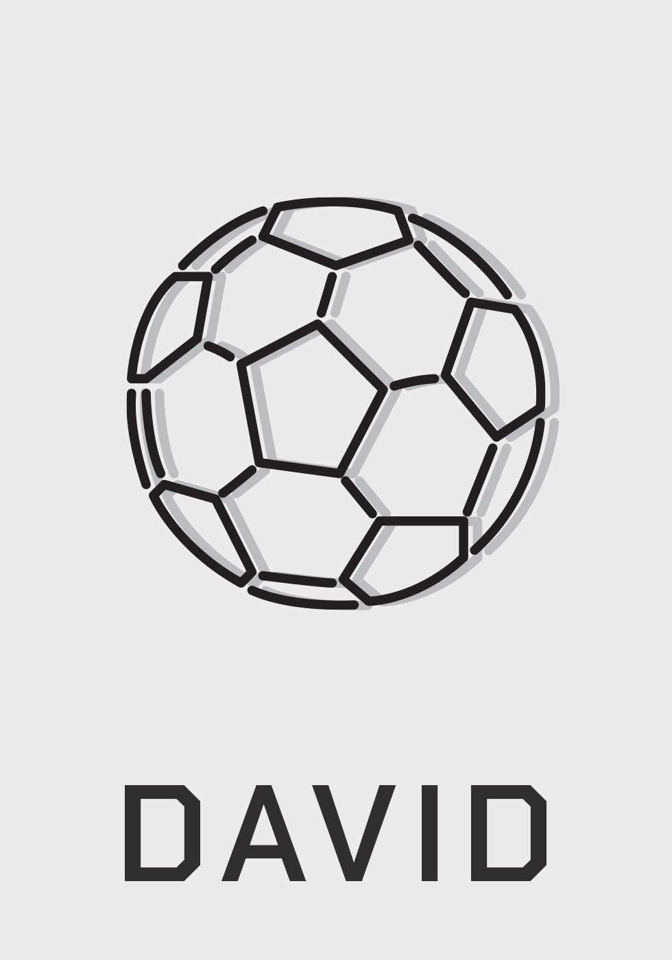 Personalized Football Poster - Posterbox.dk