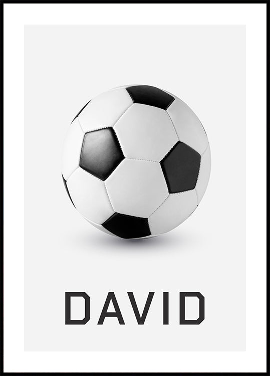 Personalized Football Poster - Posterbox.dk