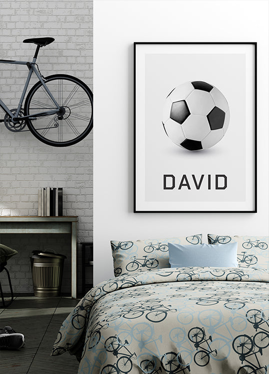 Personalized Football Poster - Posterbox.dk