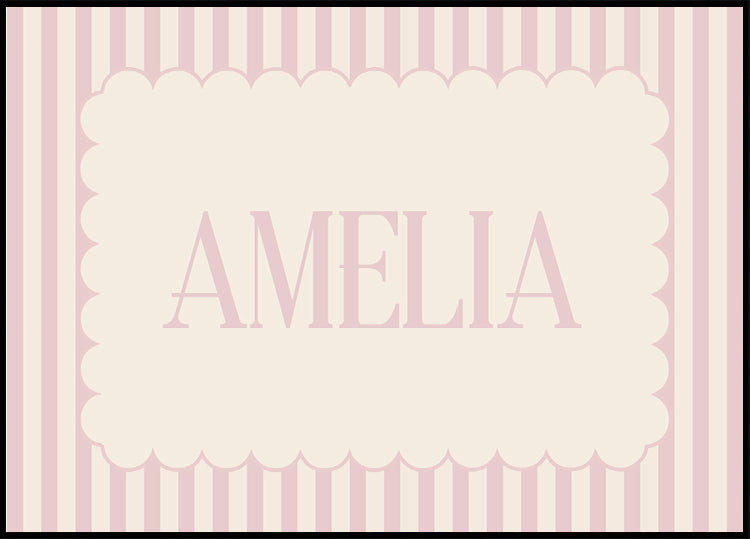 Personalized Girl Name Poster - Posterbox.dk