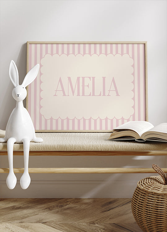 Personalized Girl Name Poster - Posterbox.dk