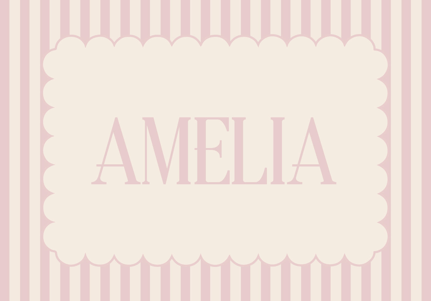 Personalized Girl Name Poster - Posterbox.dk