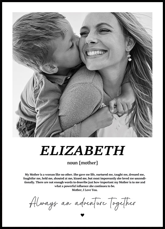 Personalized Mother Photo Poster - Posterbox.dk