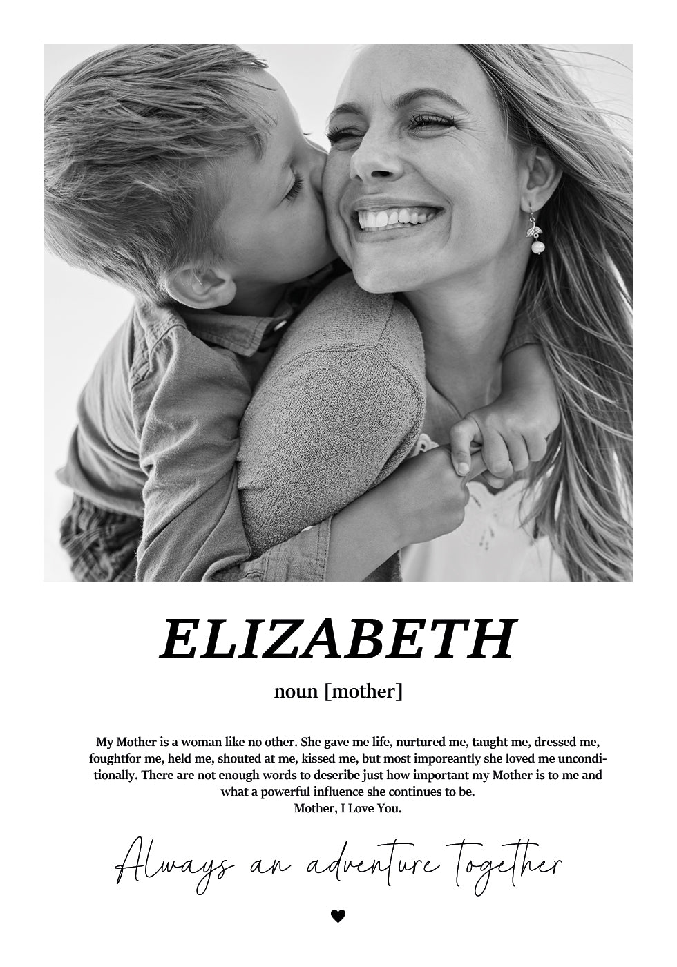 Personalized Mother Photo Poster - Posterbox.dk