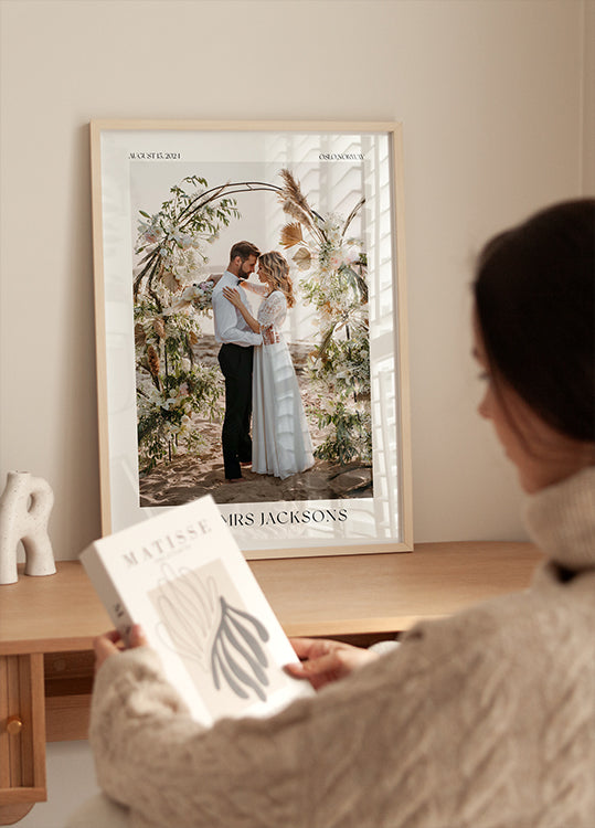Personalized Wedding Photo Poster - Posterbox.dk