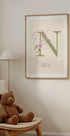Personalized Wildflower Name Poster - Posterbox.dk
