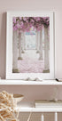 Pillars and Wisteria Flowers Poster - Posterbox.dk