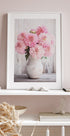 Pink Dahlias in Rustic Vase Poster - Posterbox.dk