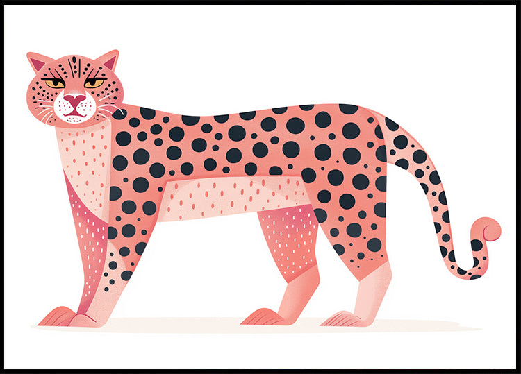 Pink Leopard Poster - Posterbox.dk
