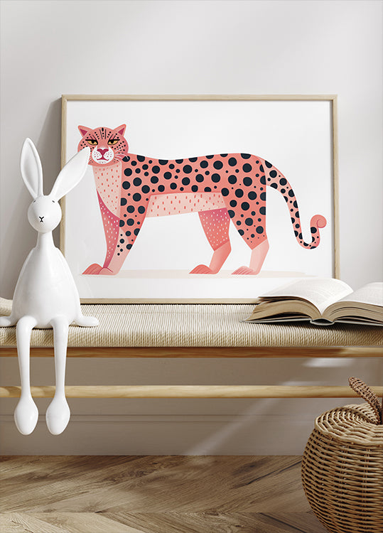 Pink Leopard Poster - Posterbox.dk