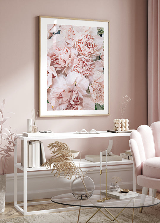 Pink Peony Bloom Poster - Posterbox.dk