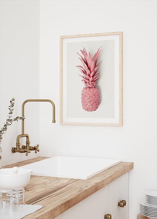 Pink Pineapple Poster - Posterbox.dk