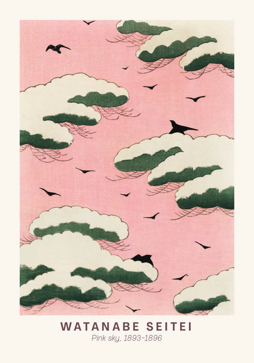 Pink Sky Japanese, Watanabe Seitei Poster - Posterbox.dk