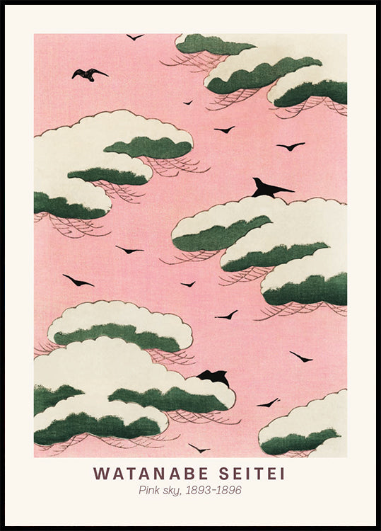Pink Sky Japanese, Watanabe Seitei Poster - Posterbox.dk
