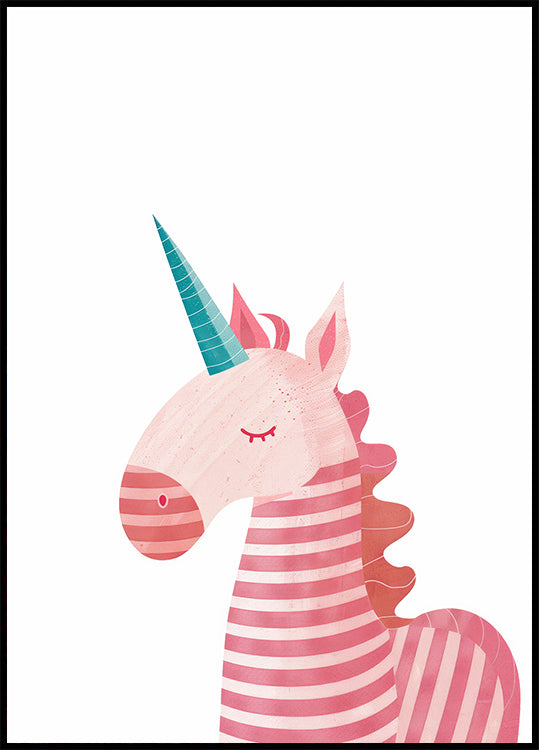 Pink Unicorn Poster - Posterbox.dk