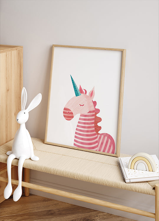Pink Unicorn Poster - Posterbox.dk