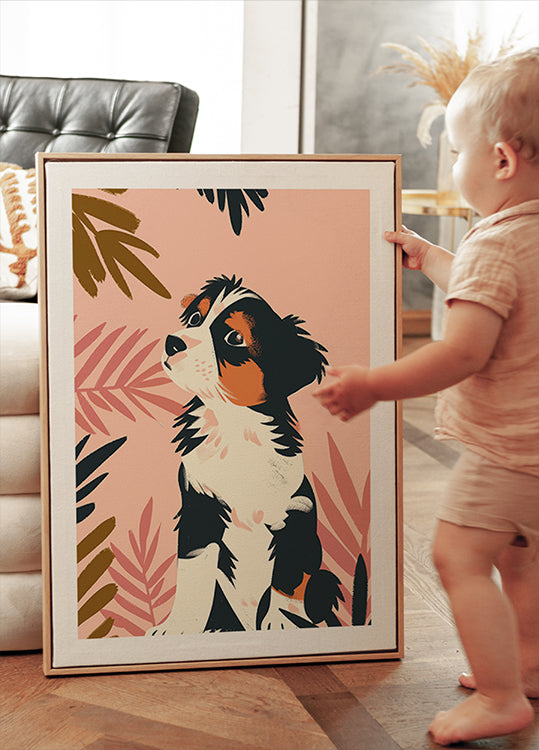 Playful Puppy Poster - Posterbox.dk