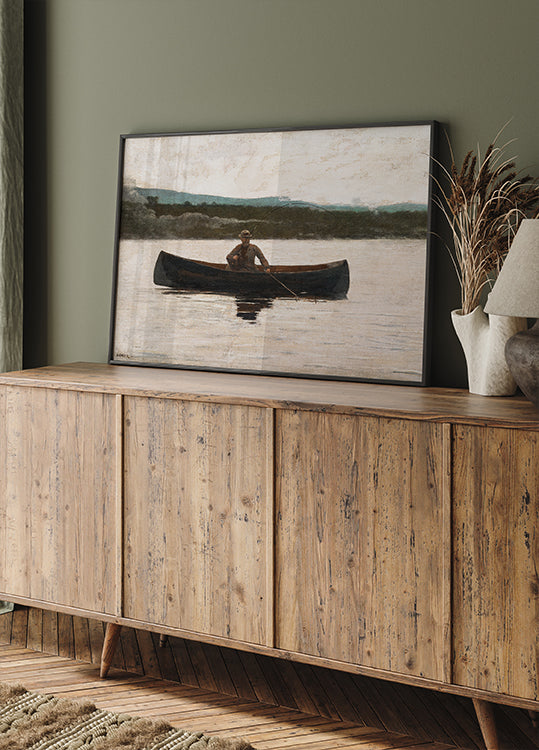 Playing a Fish Poster - Posterbox.dk