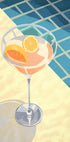 Poolside Citrus Cocktail, summer drink Poster - Posterbox.dk